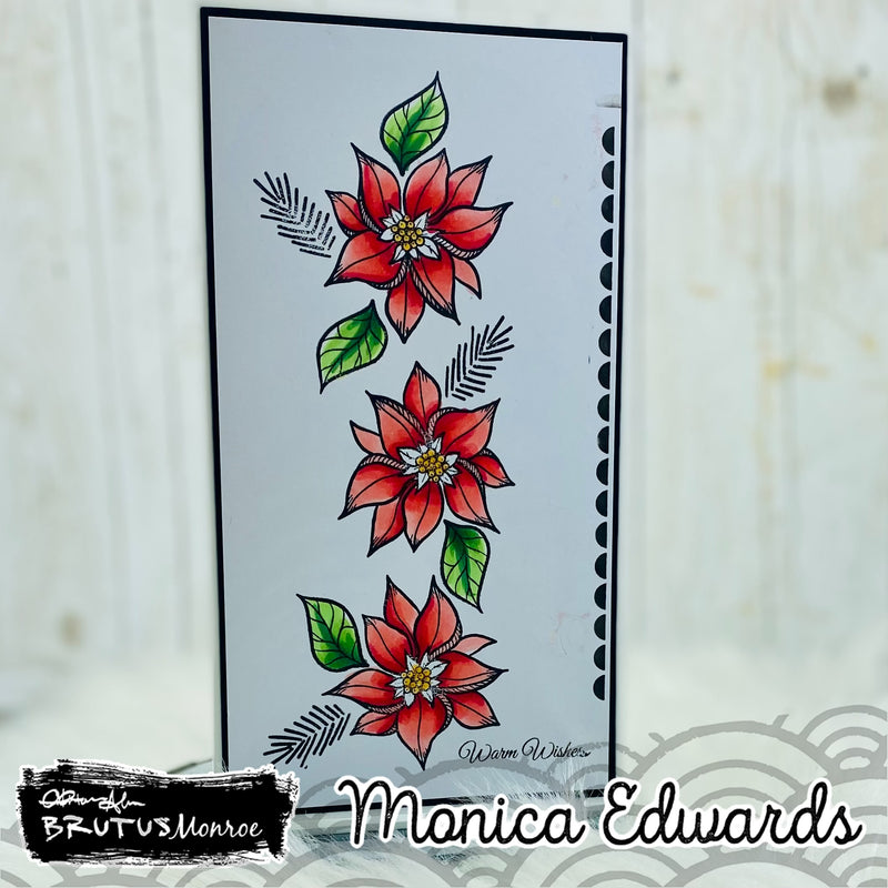 Poinsettia Builder | 4x6 Stamp Set