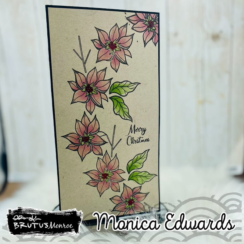 Poinsettia Builder | 4x6 Stamp Set