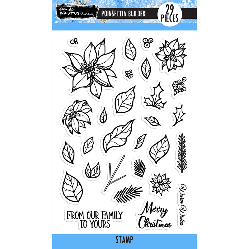 Poinsettia Builder | 4x6 Stamp Set