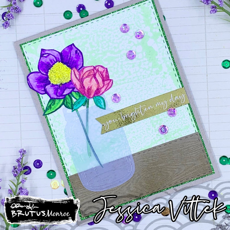 Homegrown Happiness Mason Jar  | Cutting Die