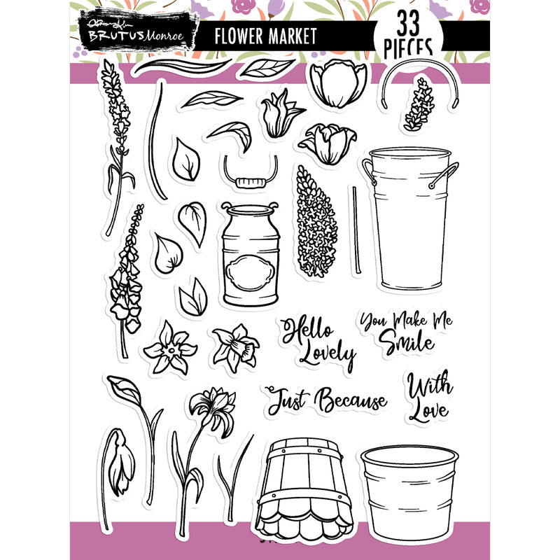Flower Market|  6x8 Stamp Set