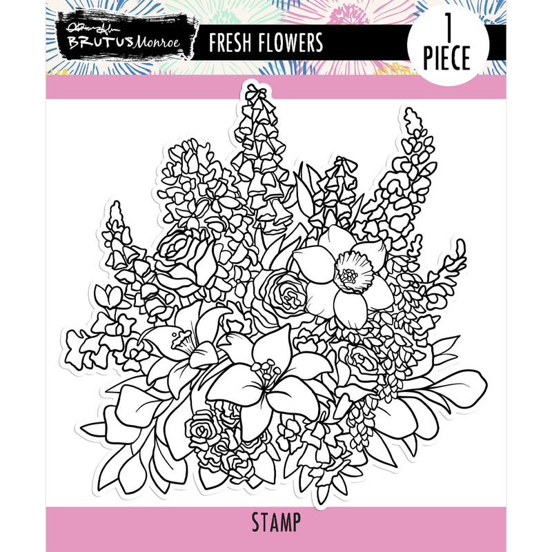 Fresh Flowers  | 6x6 Background Stamp