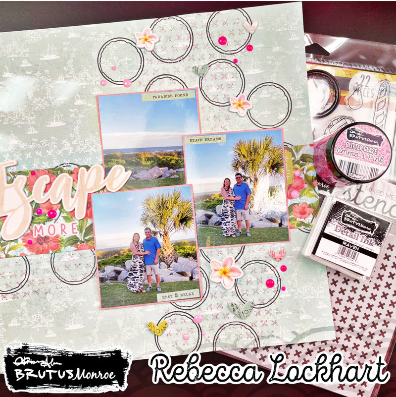 X Pattern |  Mixed Media Stencil