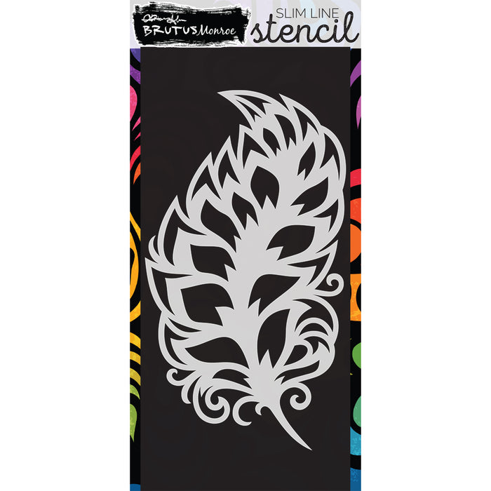 Fanciful Feather | Slimline Stencil