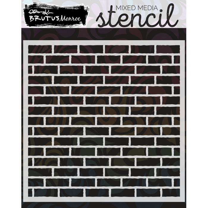 Worn Brick | Mixed Media Stencil