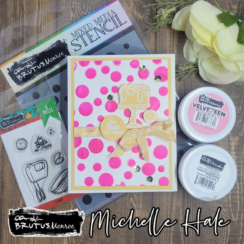 Random Dots  | Mixed Media Stencil