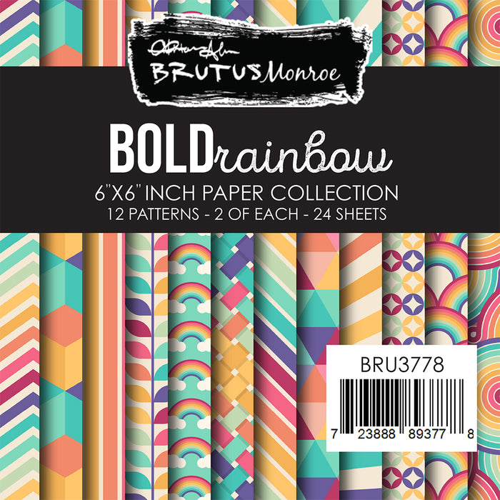 Bold Rainbow 6x6 Paper Pad