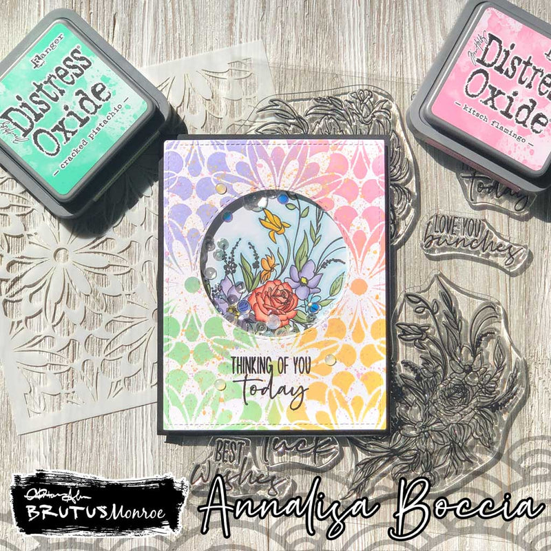 Flower Burst  | Mixed Media Stencil