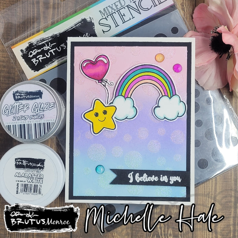 Random Dots  | Mixed Media Stencil