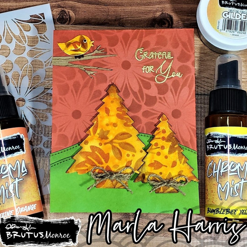 Flower Burst  | Mixed Media Stencil