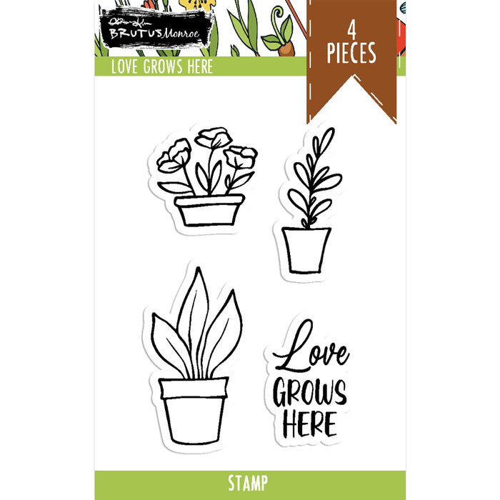 Love Grows Here 2x3 Stamp Set