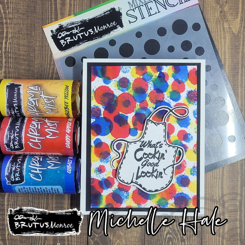 Random Dots  | Mixed Media Stencil