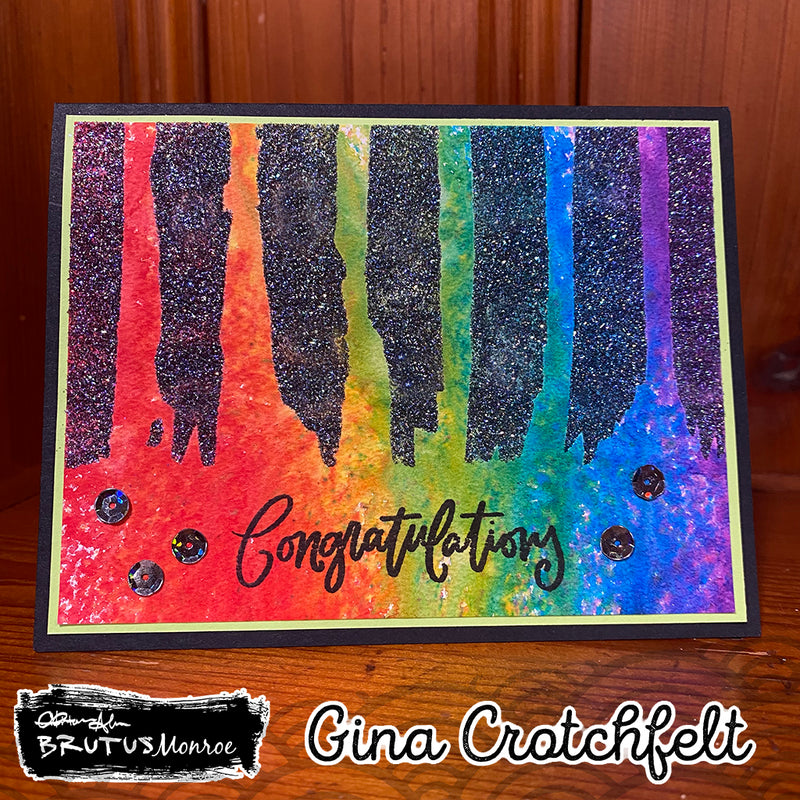 Painted Rainbow | Mixed Media Stencil