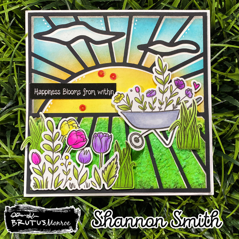 Stained Glass Garden Stencil | Digital Cut FIle