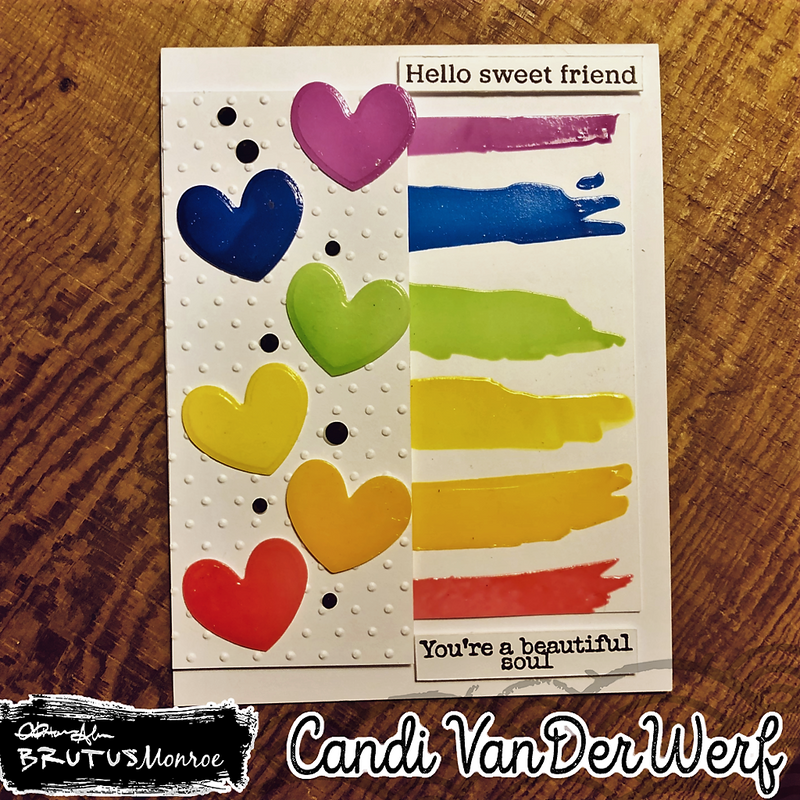 Painted Rainbow | Mixed Media Stencil