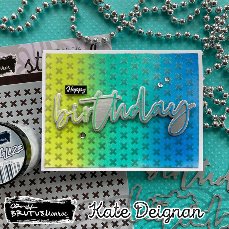 X Pattern |  Mixed Media Stencil