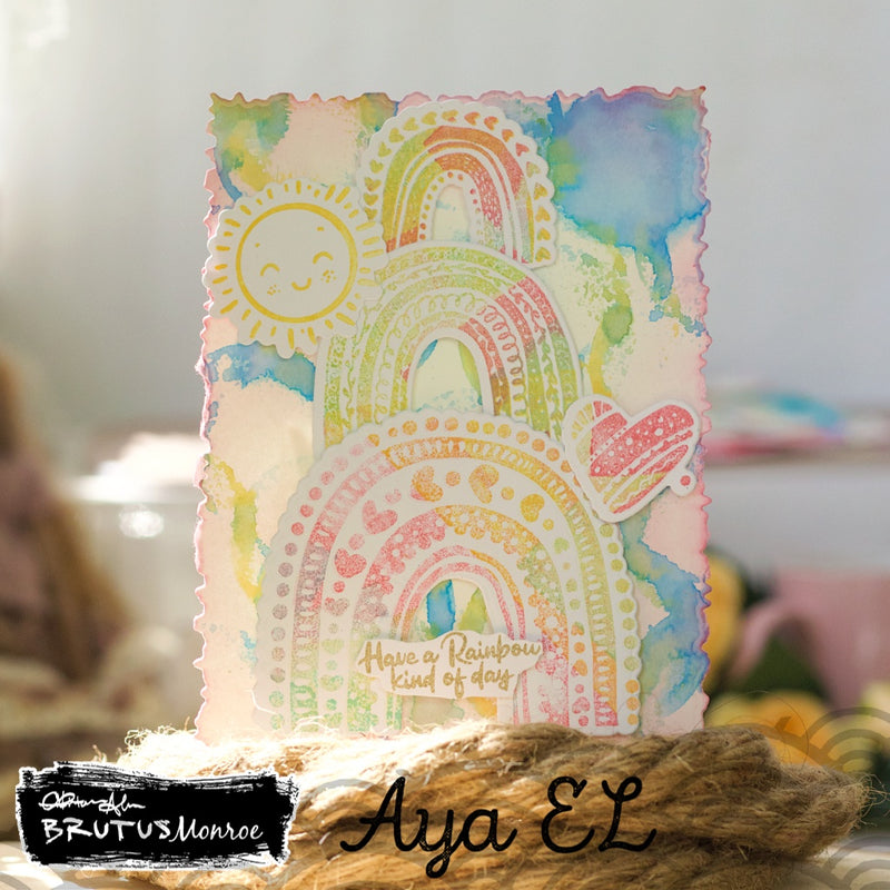 Radiant Rainbow | 6x8 Stamp Set