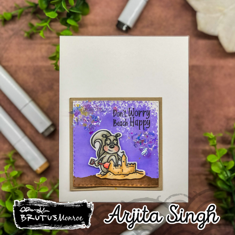 Don't Worry Beach Happy | 2x3 Stamp Set