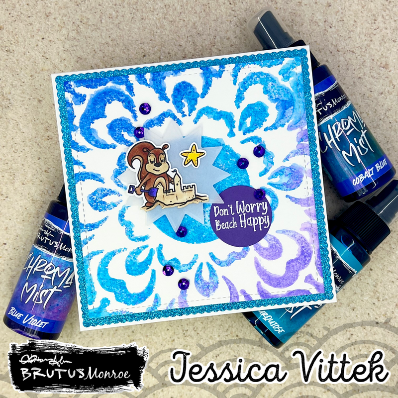 Don't Worry Beach Happy | 2x3 Stamp Set