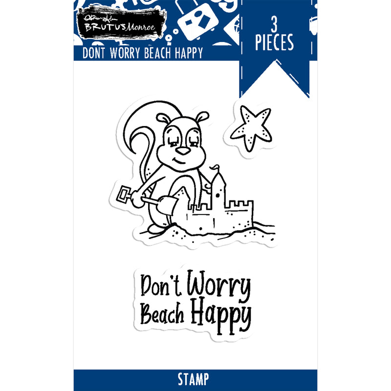 Don't Worry Beach Happy | 2x3 Stamp Set