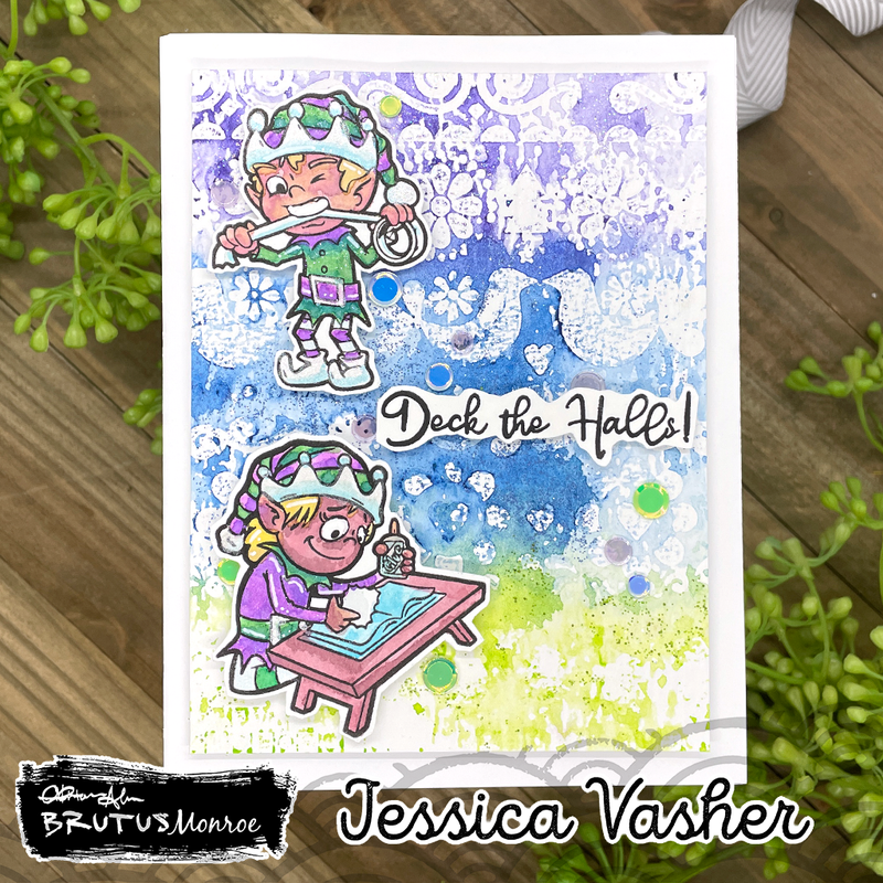 Crafty Elves | 6x8 Stamp Set