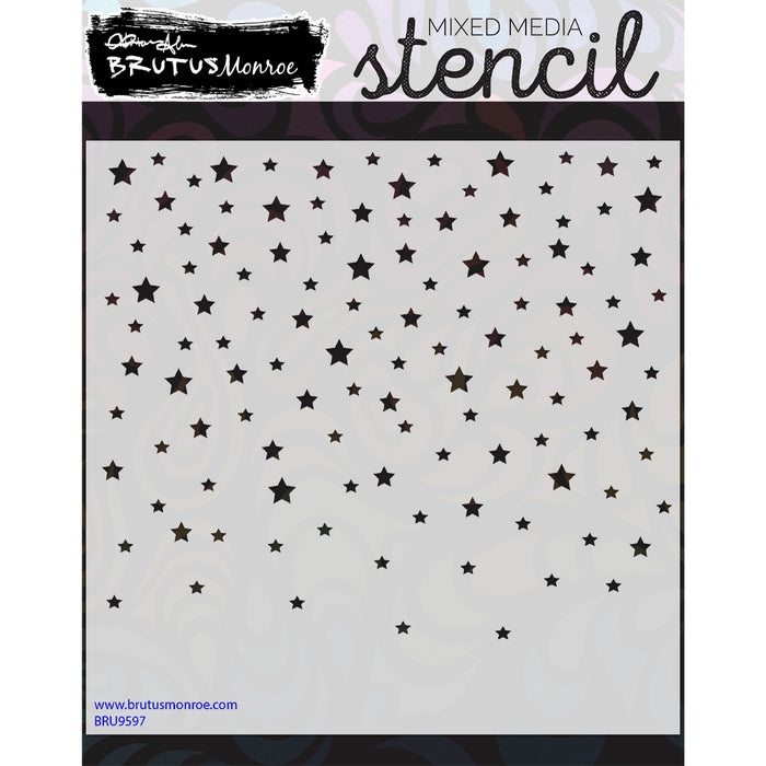 Starry Night 6x6 Stencil