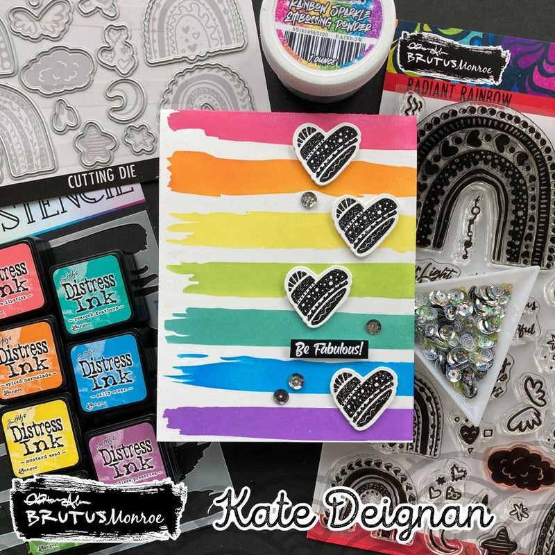 Painted Rainbow | Mixed Media Stencil