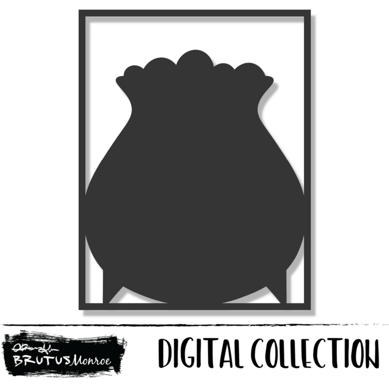 Card Panel | Cauldron | Digital Cut File