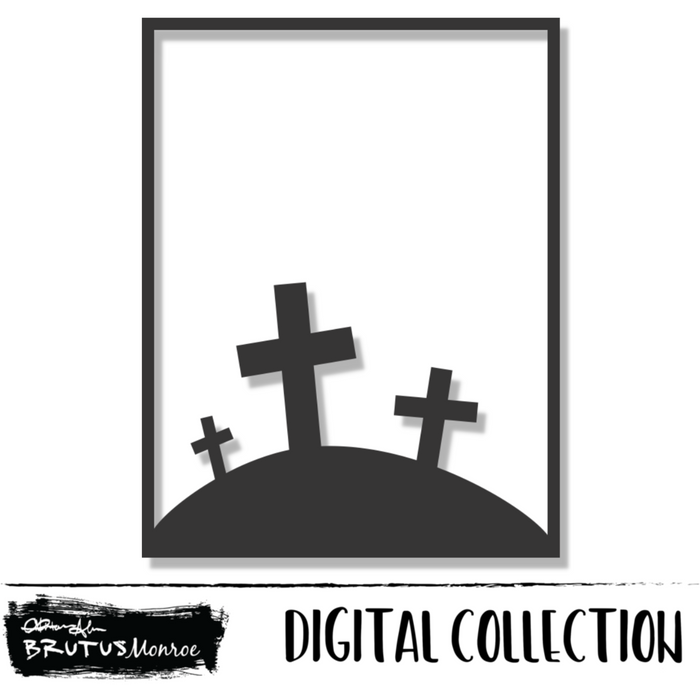 Card Panel | Cemetery | Digital Cut File