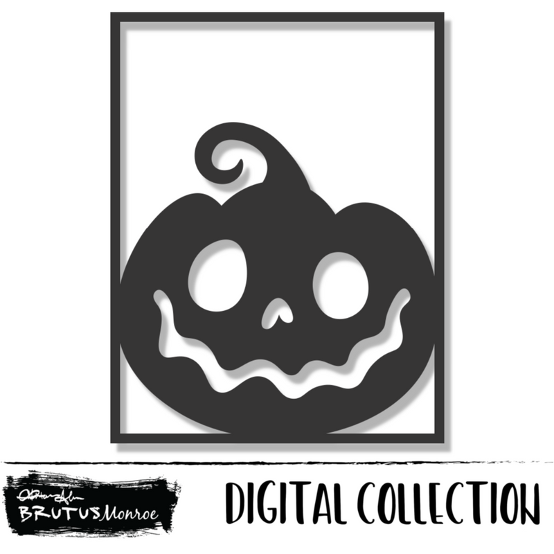 Card Panel | Jack O Lantern | Digital Cut File