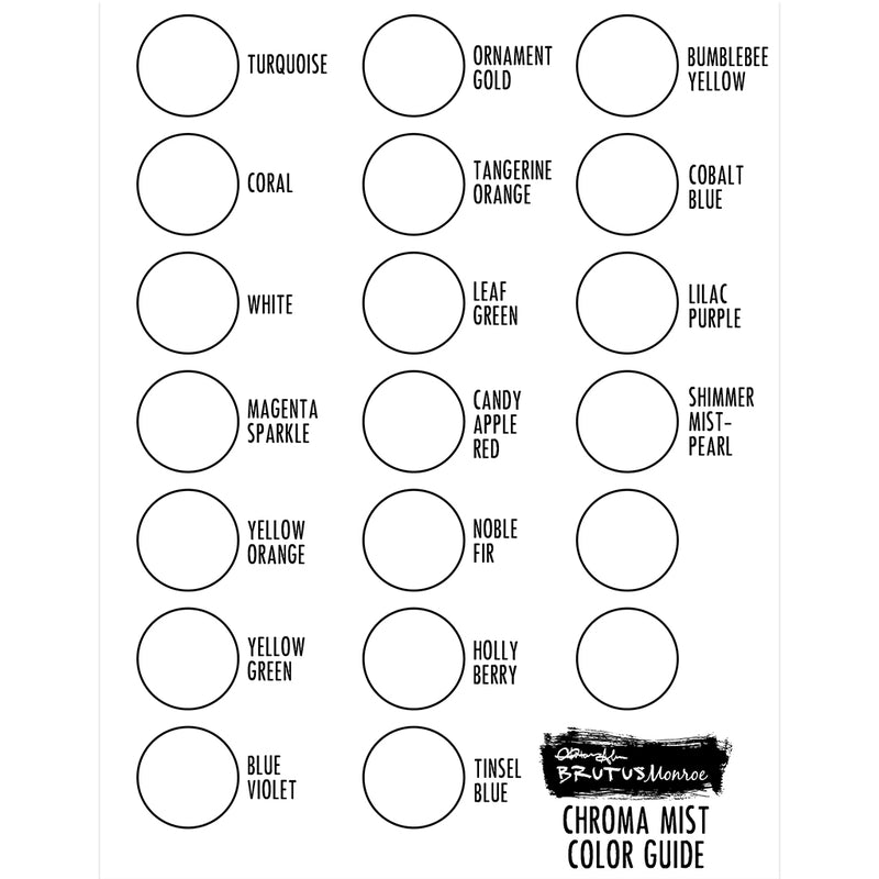 Chroma Mist Swatch Guide