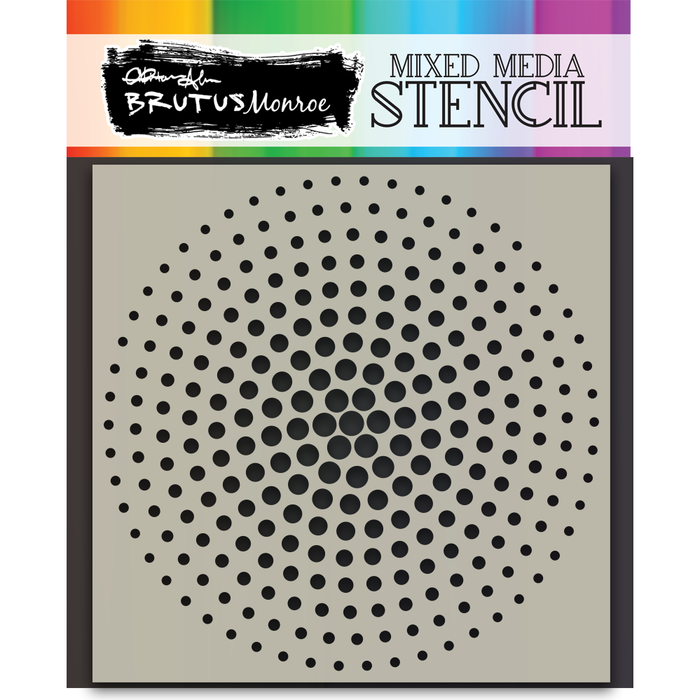 Mixed Media Stencil - Circle Tone