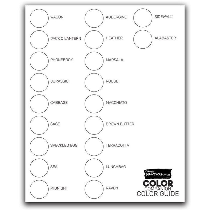 Color Companion Cardstock - Swatch Guide