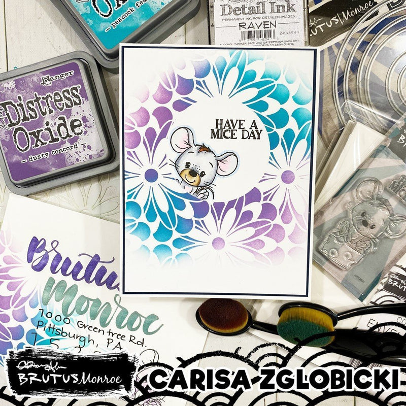 Flower Burst  | Mixed Media Stencil