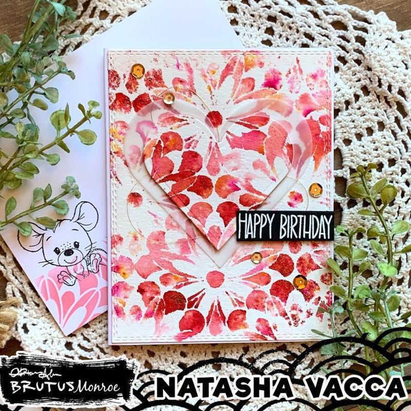 Flower Burst  | Mixed Media Stencil