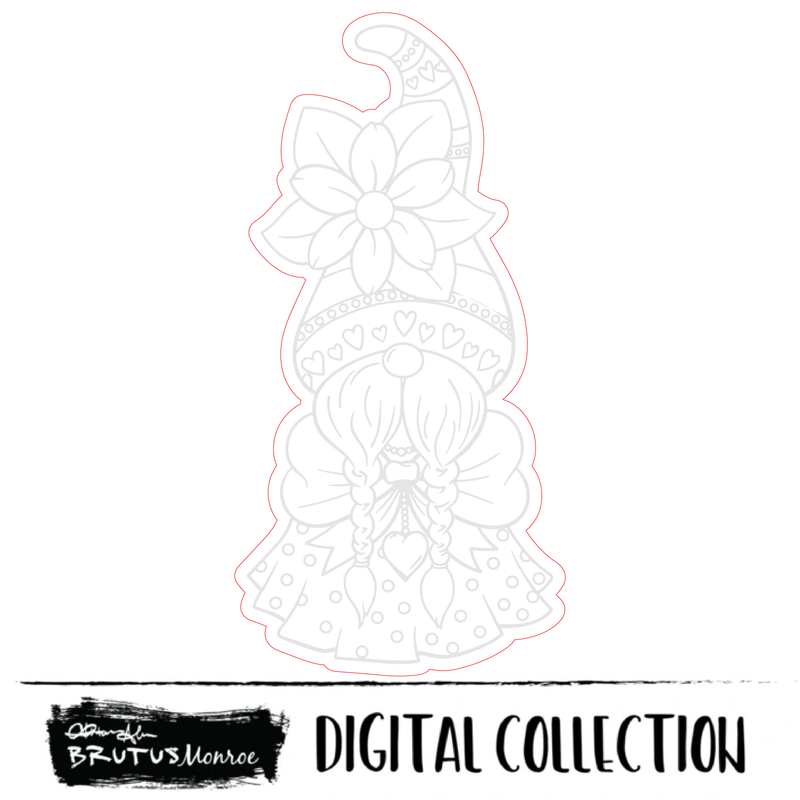 Flower Gnome | Digital Cut File