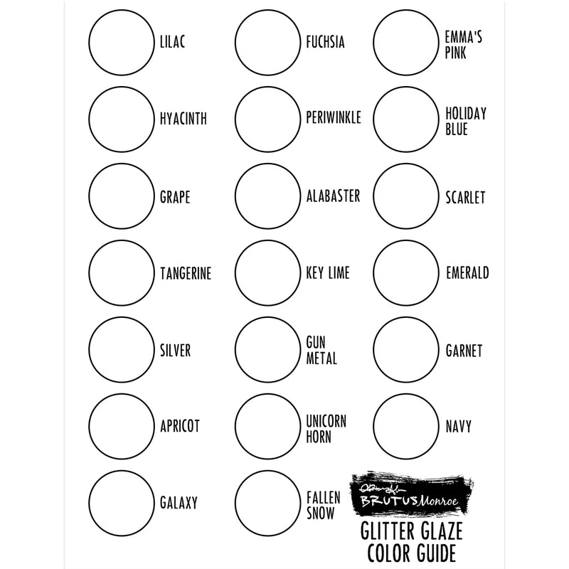Glitter Glaze Swatch Guide