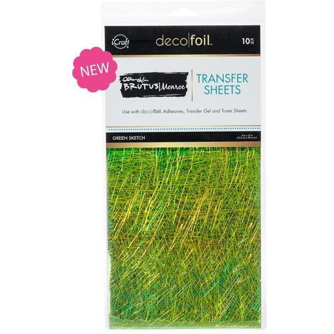 Brutus Monroe| Foil Transfer Sheets | Green Sketch