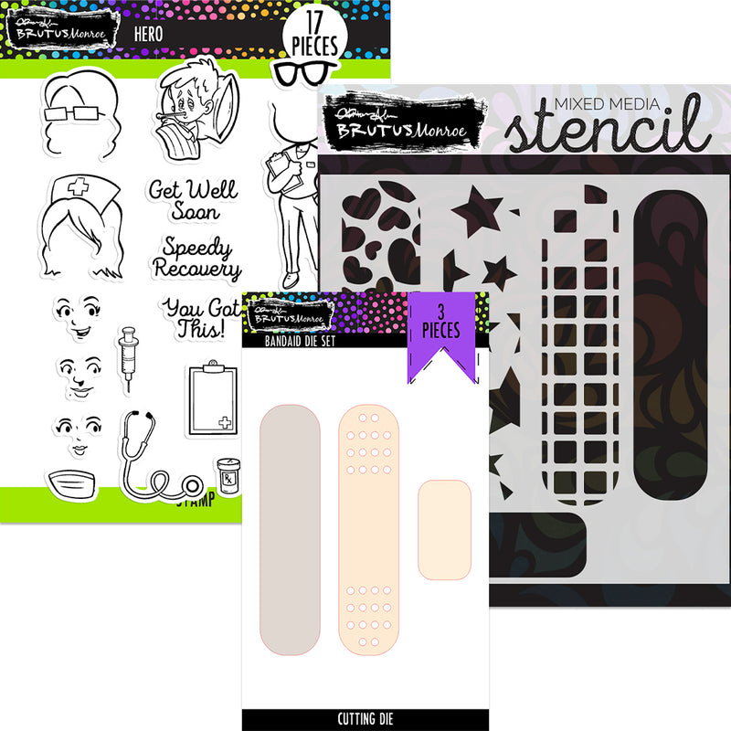 Hero Bundle | Stamp & Cutting Die & Stencil