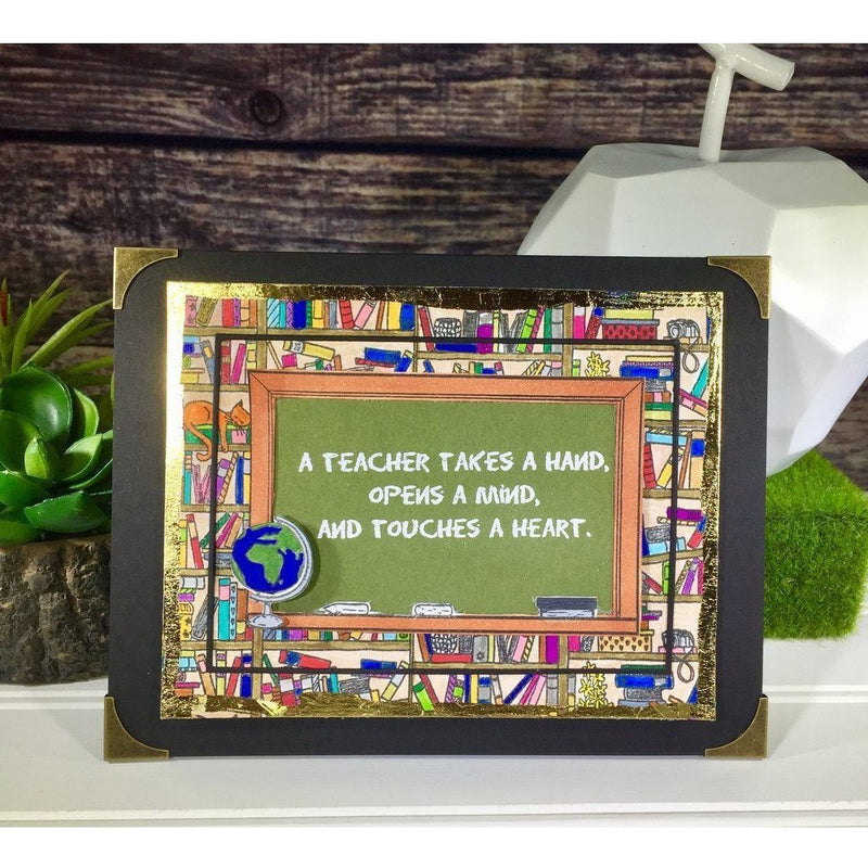 Library  | 6x6 Background Stamp