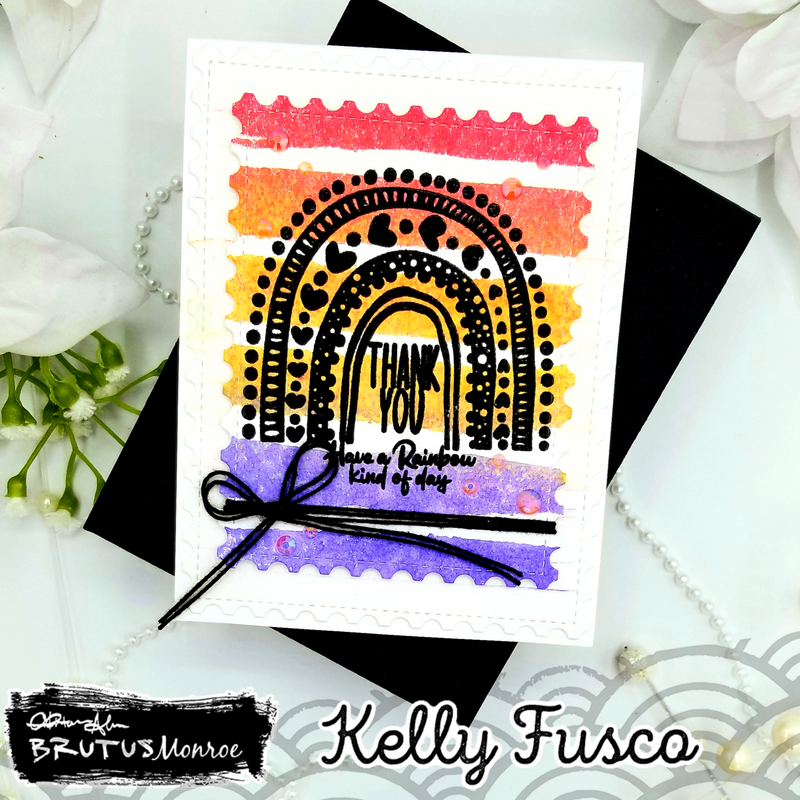 Painted Rainbow | Mixed Media Stencil