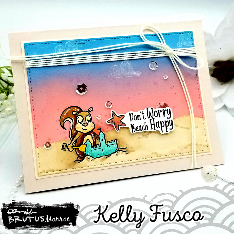 Don't Worry Beach Happy | 2x3 Stamp Set