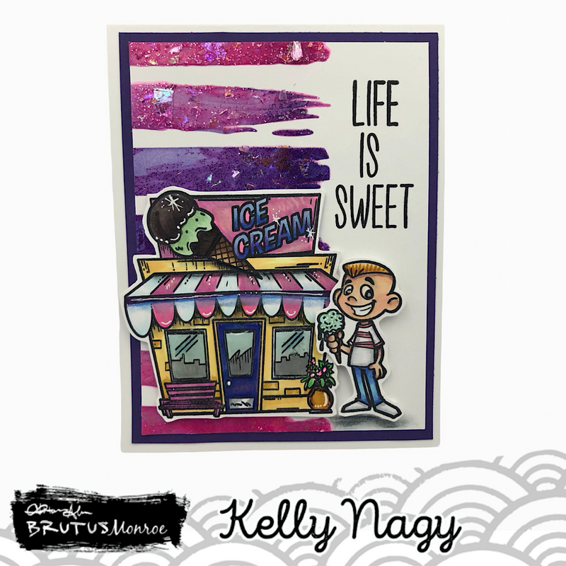 Painted Rainbow | Mixed Media Stencil