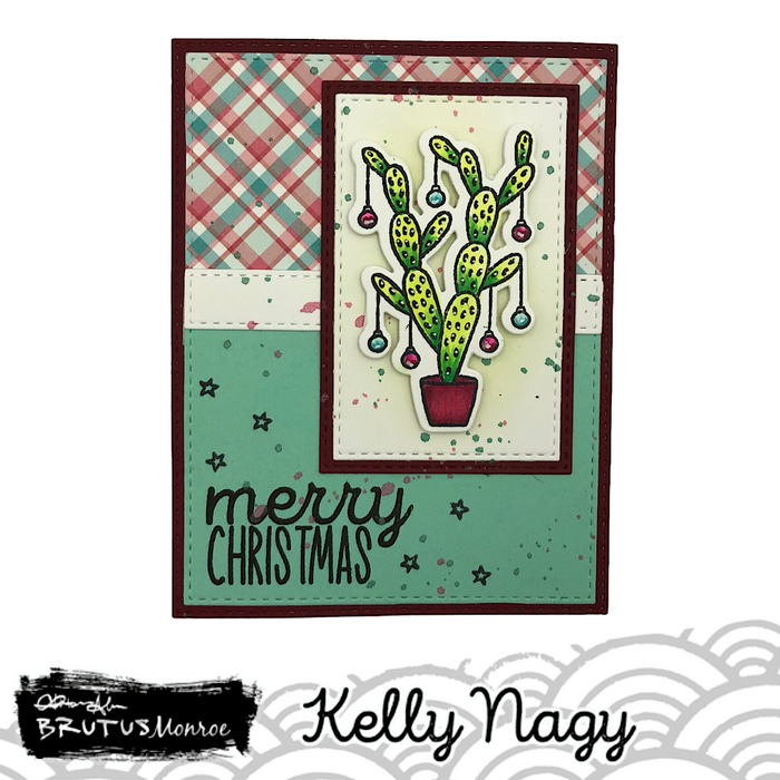 Christmas Cacti 4x6 Stamps