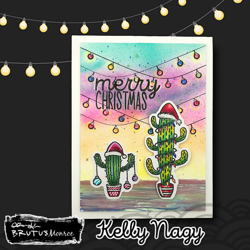 Christmas Cacti | 4x6 Stamps