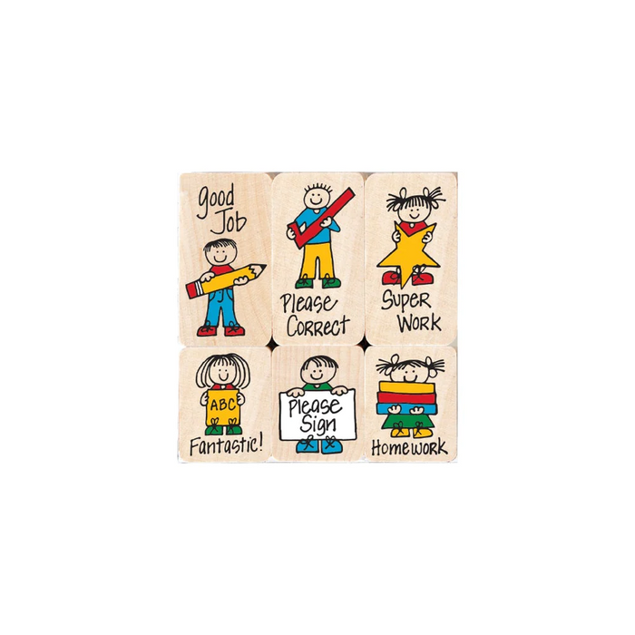 Hero Kids for Teachers | Wood Block Stamp Collection