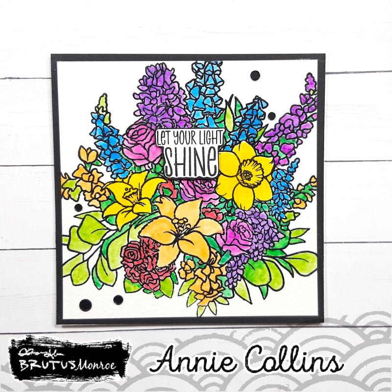 Fresh Flowers  | 6x6 Background Stamp