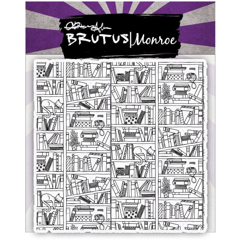 Library  | 6x6 Background Stamp