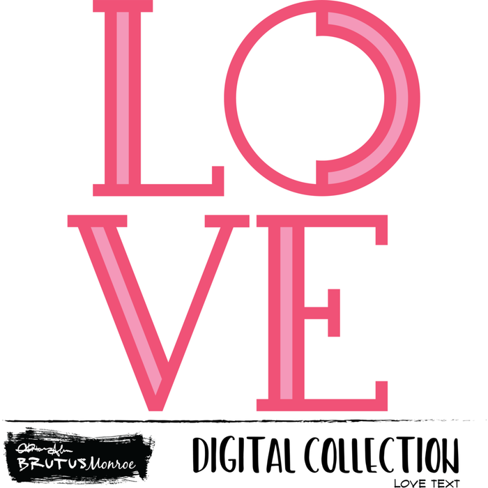 LOVE Text - Digital Cut File