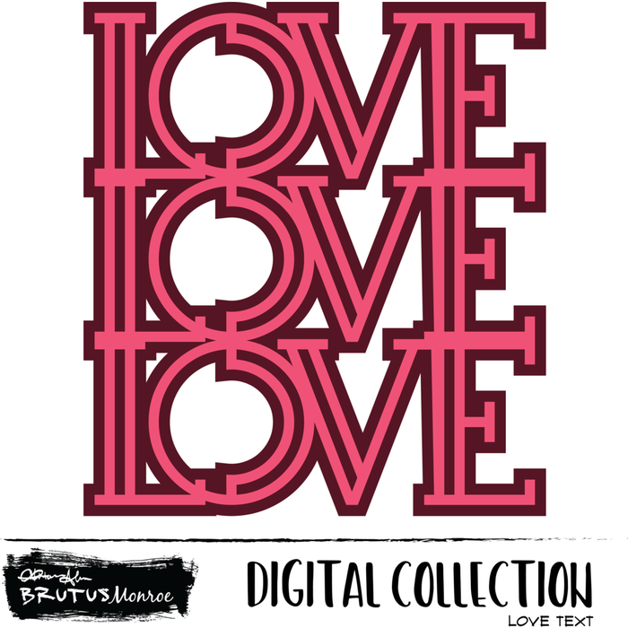 Love Three Times - Digital Cut File